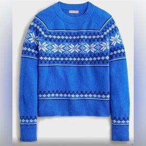 NWOT JCREW Women’s Fair Isle Sweater - XL